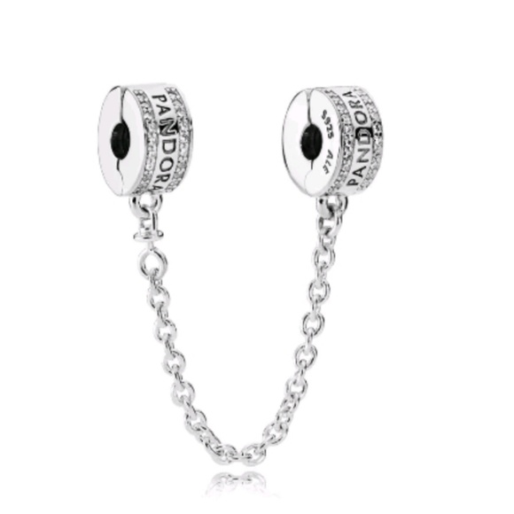Pandora Jewelry - Pandora logo signature safety chain.
